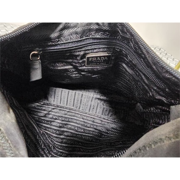Authentic Prada Triangle Nylon Shoulder Bag Black - Picture 8 of 12